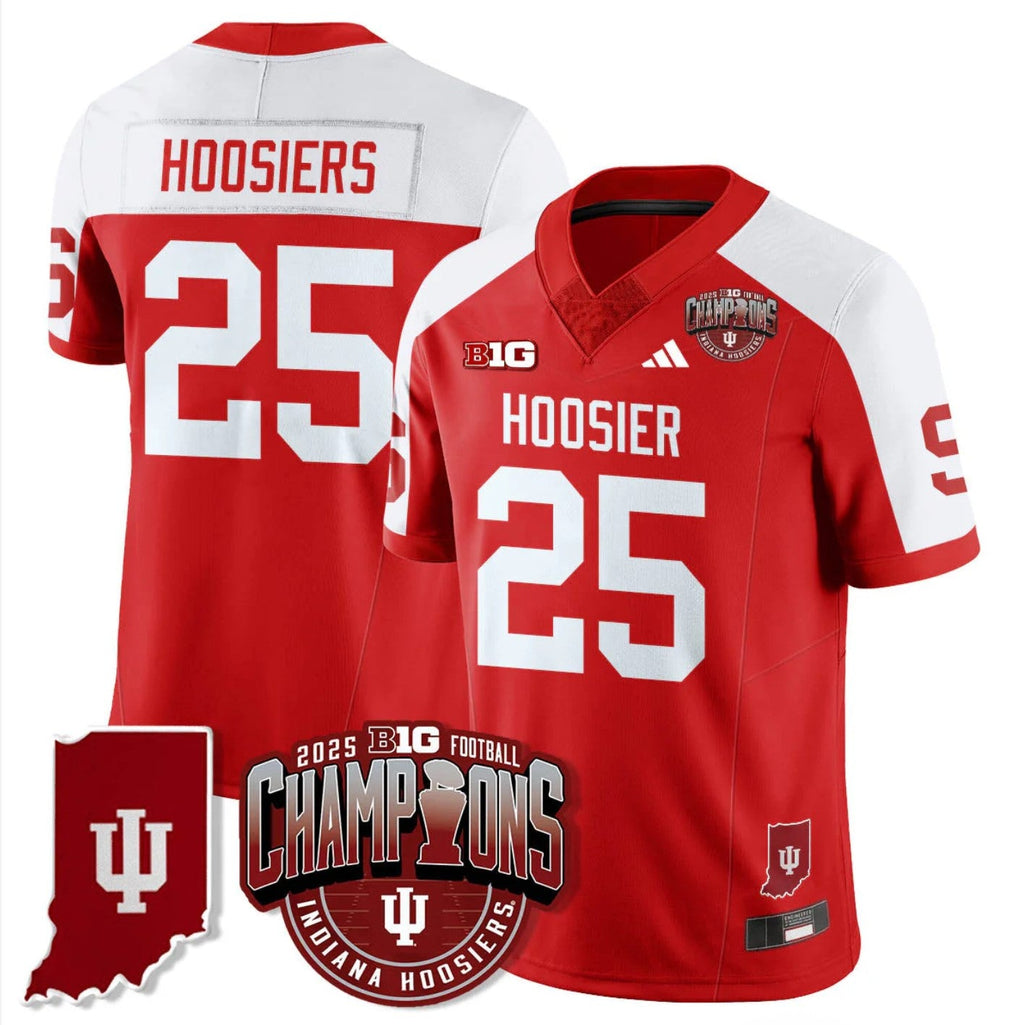 Hoosiers Jersey #25 Indiana Hoosiers Big 10 Champions Limited Stitched