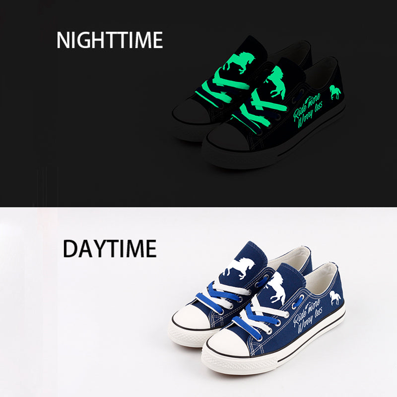 Horse Canvas Sneakers Shoes For Men Women Fans