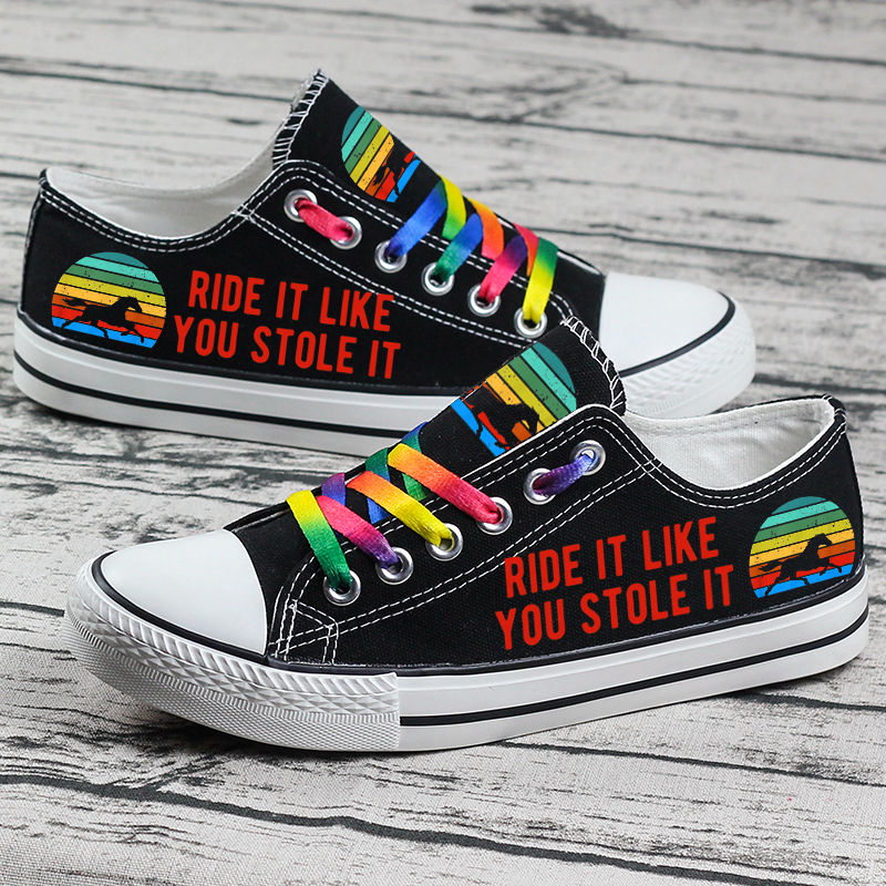 Horse Canvas Sneakers Shoes For Men Women Fans