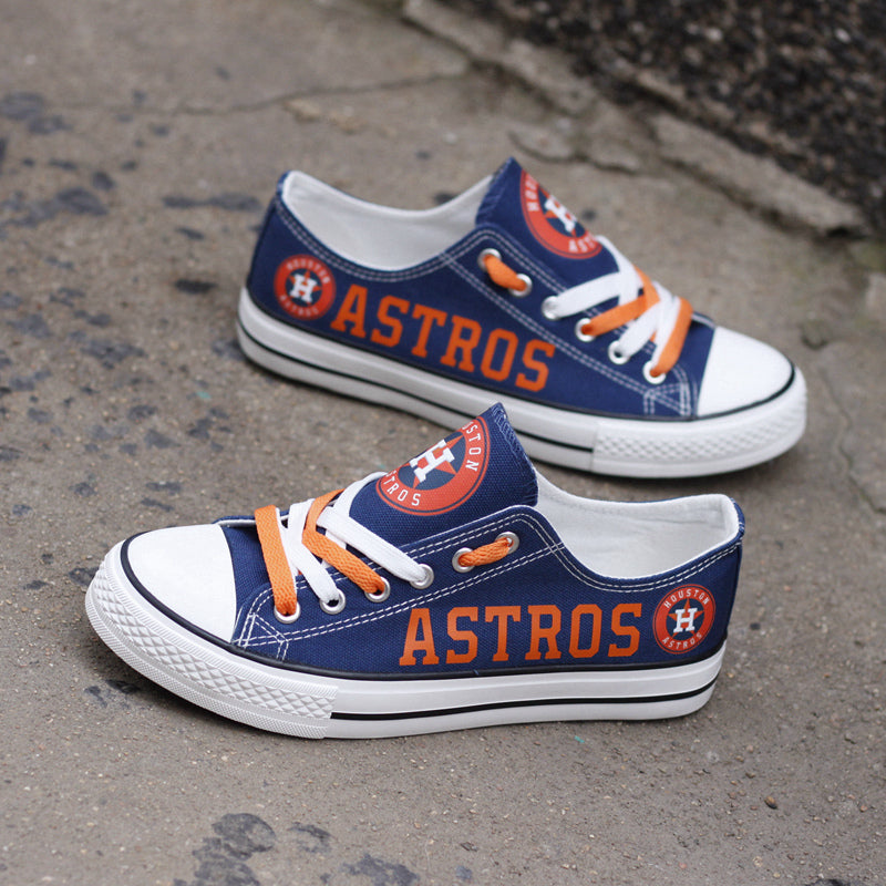 Houston Astros Limited Print Low Top Canvas Shoes Sport Sneakers For Men Women Fans