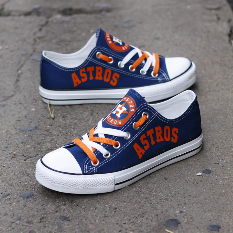 Houston Astros Limited Print Low Top Canvas Shoes Sport Sneakers For Men Women Fans
