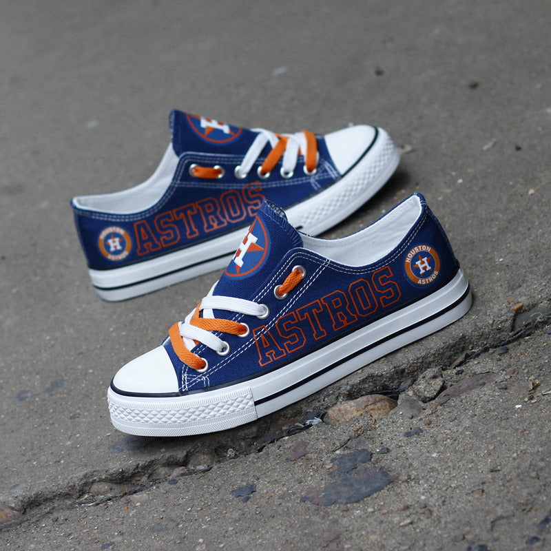 Houston Astros Limited Print Low Top Canvas Shoes Sport Sneakers For Men Women Fans
