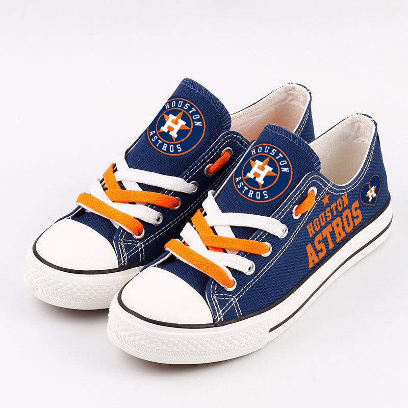 Houston Astros Limited Print Low Top Canvas Shoes Sport Sneakers For Men Women Fans