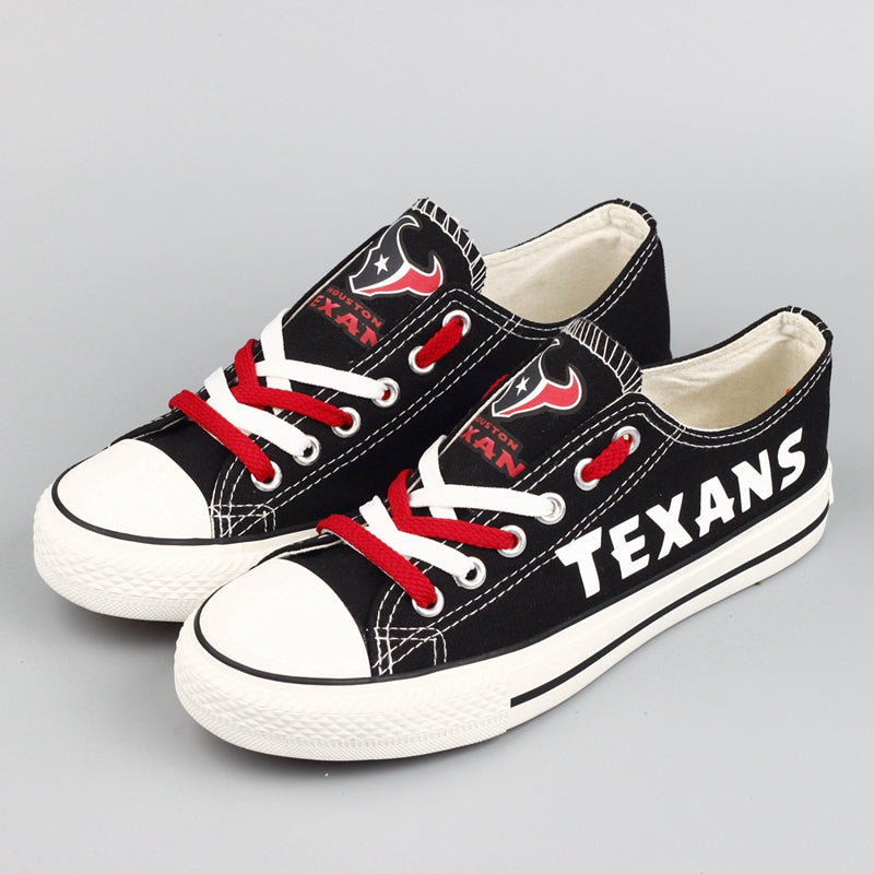 Houston Texans Low Top Canvas Sport Sneakers Shoes For Men Women Fans