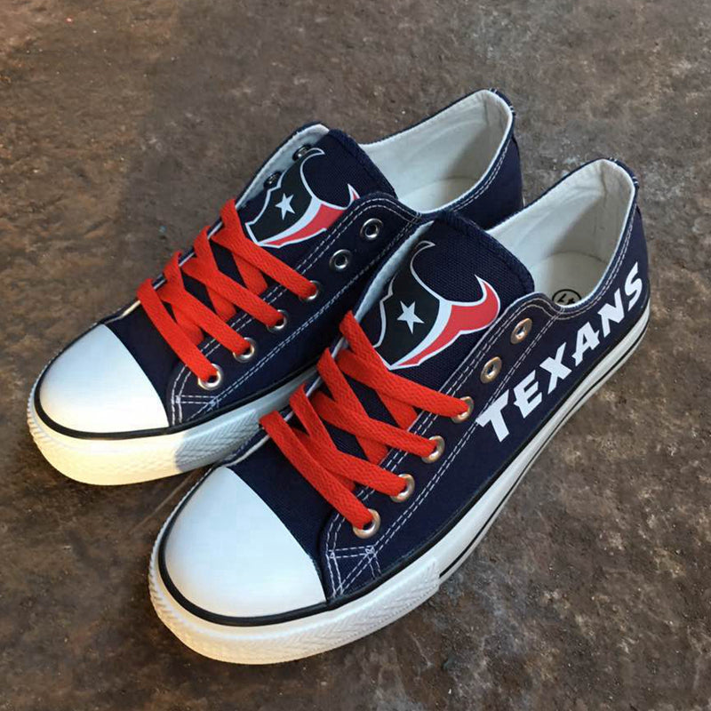Houston Texans Low Top Canvas Sport Sneakers Shoes For Men Women Fans