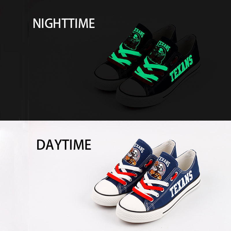 Houston Texans Low Top Canvas Sport Sneakers Shoes For Men Women Fans