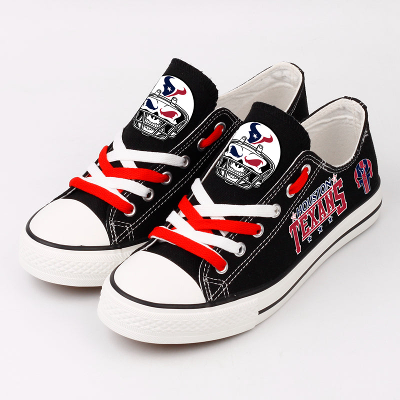 Houston Texans Low Top Canvas Sport Sneakers Shoes For Men Women Fans