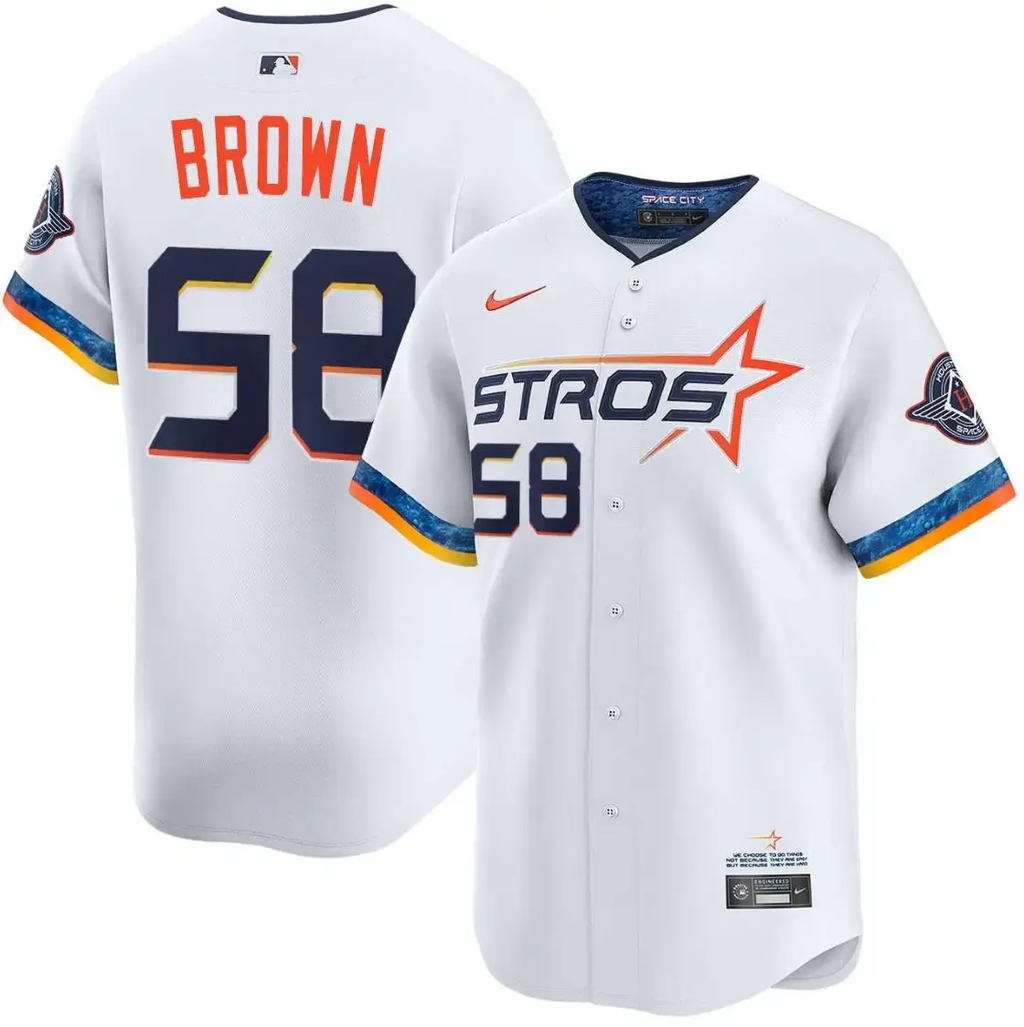 Hunter Brown Jersey #58 Astros Vapor Premier Limited Stitched