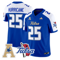 Hurricane Jersey #25 Tulsa Golden Hurricane 2025 Vapor Limited Stitched Royal Alter
