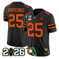 Hurricanes Jersey #25 Miami Hurricanes 2026 CFP Final Florida Stitched