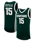Ines Sotelo Jersey #15 Michigan State Spartans NIL Basketball Green