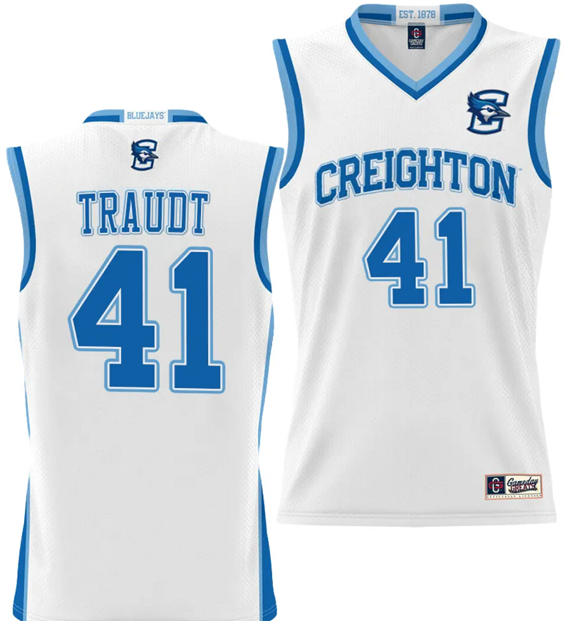 Isaac Traudt Jersey #41 Creighton Bluejays College NIL Basketball Lightweight