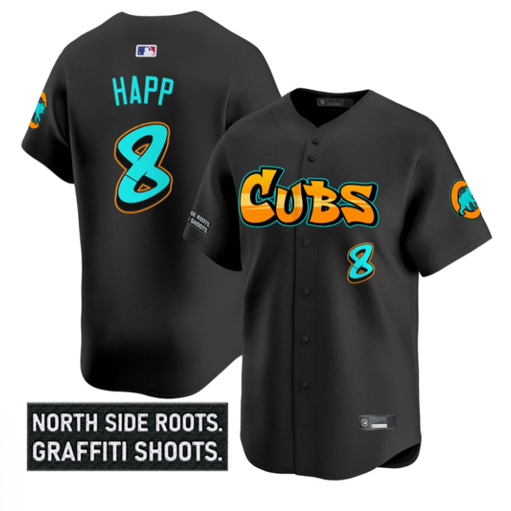 Ian Happ Jersey #8 Chicago Cubs Graffiti North Side Edition Stitched