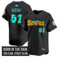 Ichiro Suzuki Jersey #51 Seattle Mariners Graffiti Emerald Drop Edition
