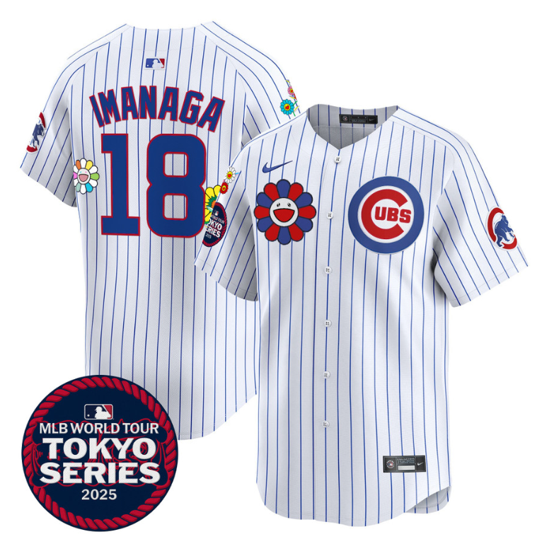 Imanaga Shota (Kanji) Jersey #18 Chicago Cubs Tokyo Series 2025 Vapor Limited Stitched