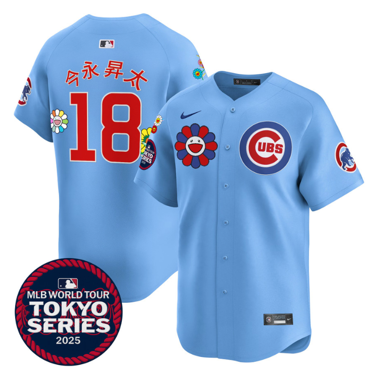 Imanaga Shota (Kanji) Jersey #18 Chicago Cubs Tokyo Series 2025 Vapor Limited Stitched