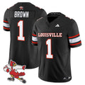 Isaac Brown Jersey #1 Louisville Cardinals 1980s Throwback Stitched
