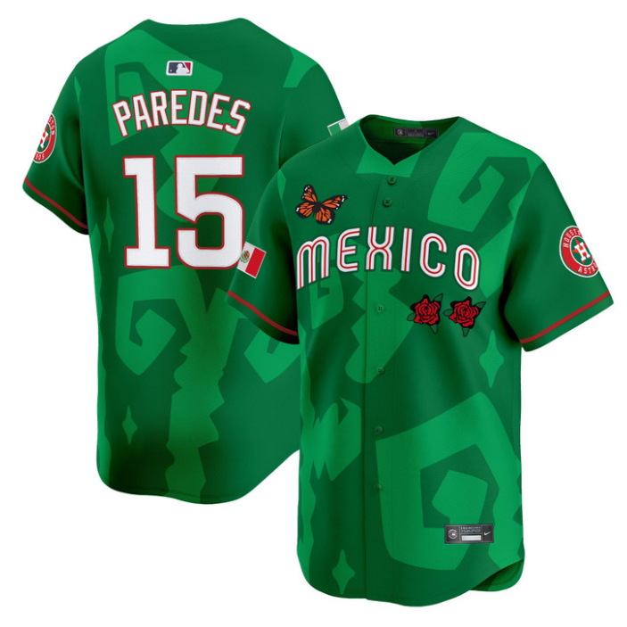 Isaac Paredes Jersey #15 Mexican Heritage 2025 Sentrock Vapor Limited Stitched