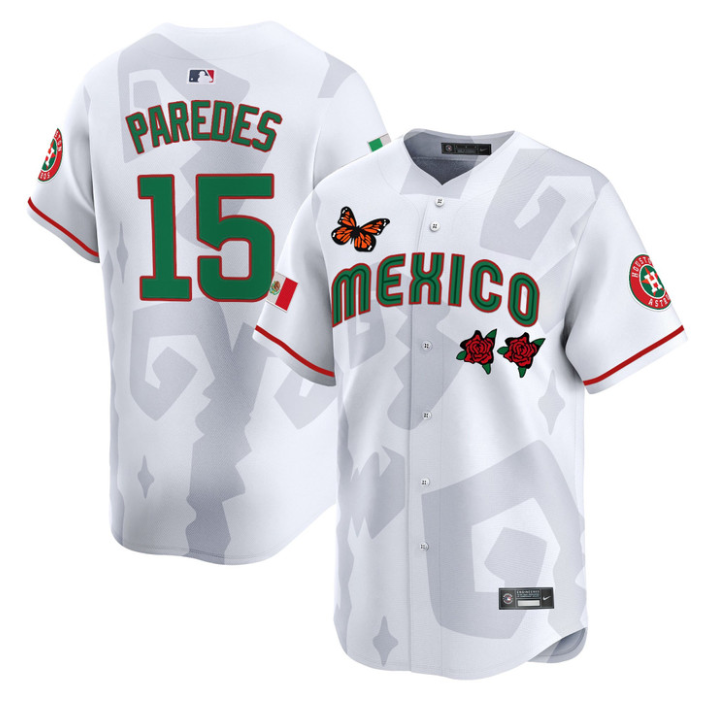Isaac Paredes Jersey #15 Mexican Heritage 2025 Sentrock Vapor Limited Stitched