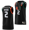 Isaiah Wong Jersey Miami Hurricanes College Basketball Swingman Black #2