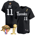 Isaiah Joe Jersey #11 Oklahoma City Thunder Gothic Storm 2025 Champions