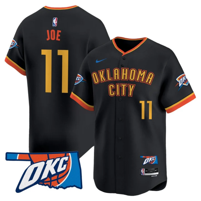 Isaiah Joe Jersey #11 Oklahoma City Thunder Vapor Baseball Stitched