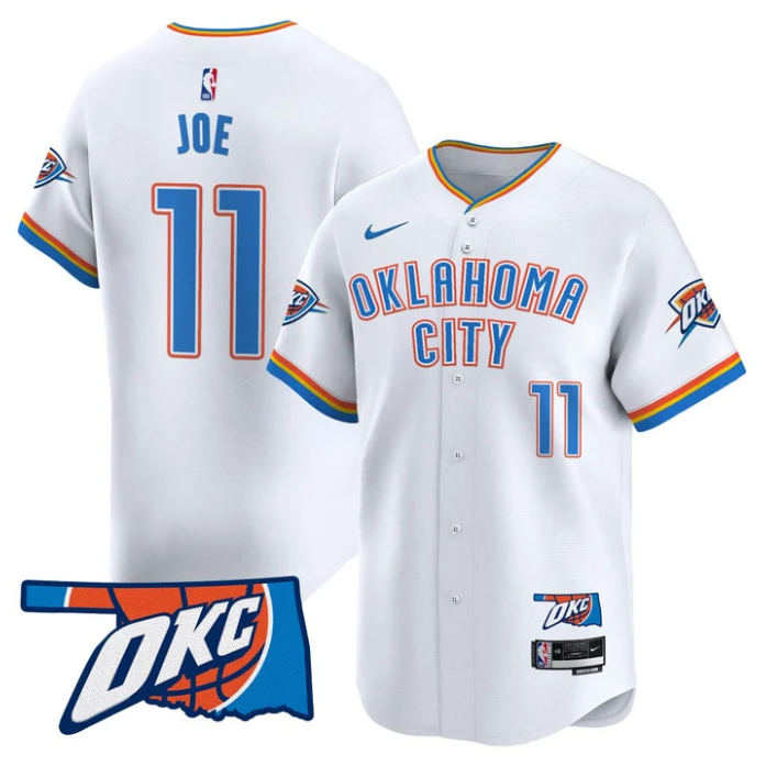 Isaiah Joe Jersey #11 Oklahoma City Thunder Vapor Baseball Stitched