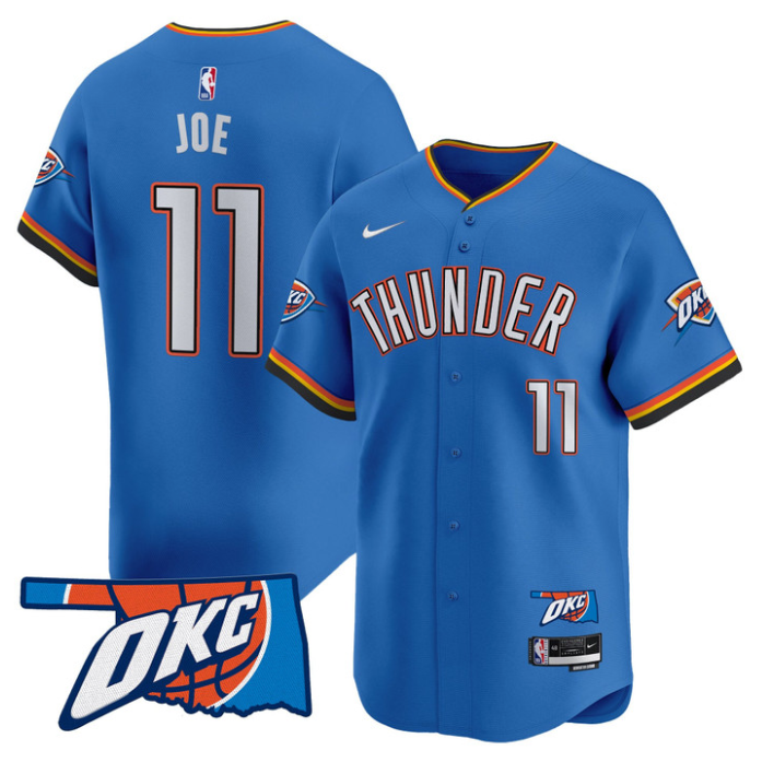 Isaiah Joe Jersey #11 Oklahoma City Thunder Vapor Baseball Stitched