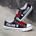 Italian Canvas Sneakers Shoes For Men Women Fans