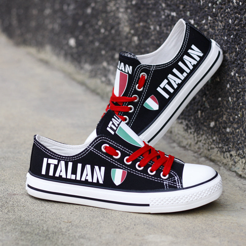 Italian Canvas Sneakers Shoes For Men Women Fans