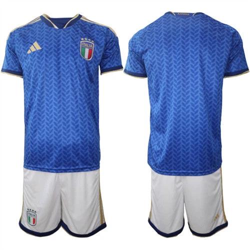 Italy Blank Jerseys National Team x World Cup 2026 Home Blue On Field Soccer