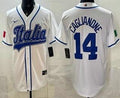 Italy #14 Jac Caglianone White 2026 World Baseball Classic Cool Base Jersey