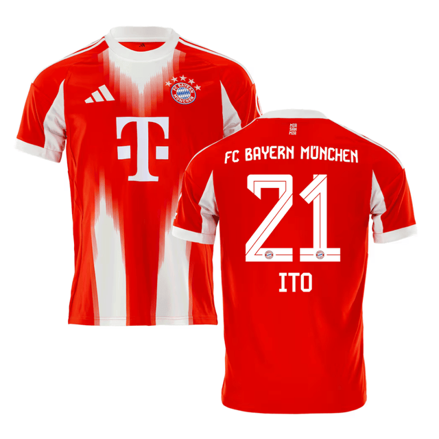 Ito Hiroki 21 Bayern Munich 2025-26 Home Jersey – Red