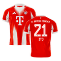 Ito Hiroki 21 Bayern Munich 2025-26 Home Jersey – Red