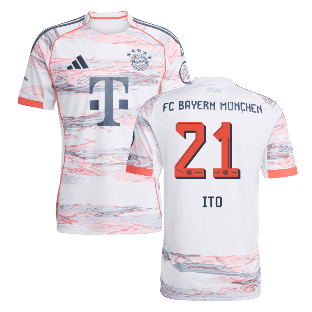 Ito Hiroki #21 Bayern Munich 2025-26 Away Men Jersey – White