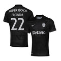 Iván Fresneda 22 Sporting CP 2025-26 Away Match Jersey – Black
