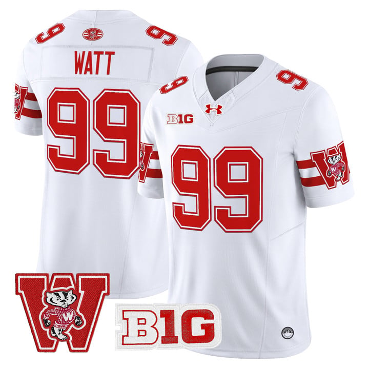 J.J. Watt Jersey #99 Wisconsin Badgers Throwback Stitched