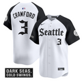 J.P. Crawford Jersey #3 Seattle Mariners Deep Sea Gothic Edition Limited Stitched
