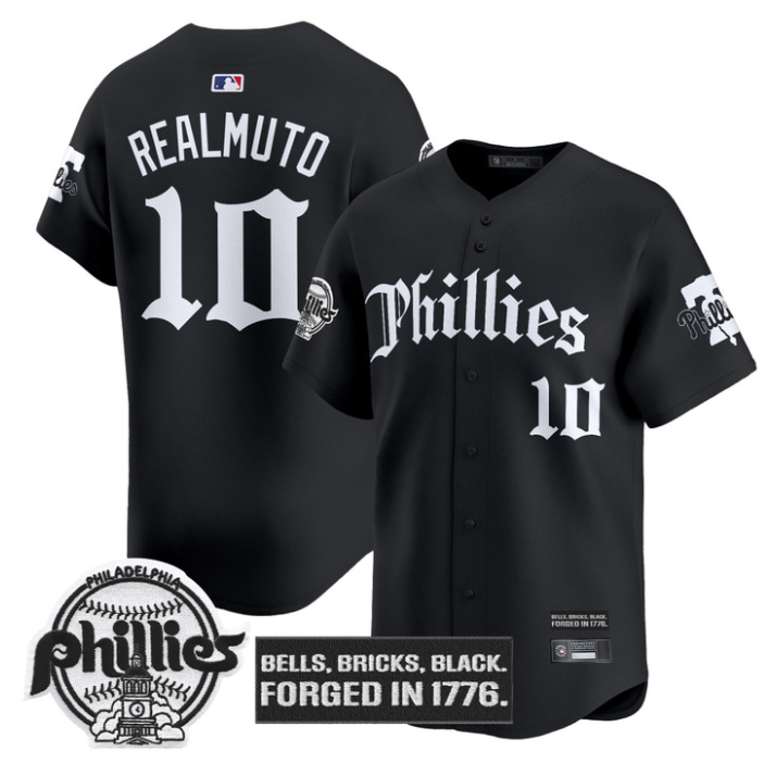J.T.Realmuto Jersey #10 Philadelphia Phillies Gothic Liberty Edition