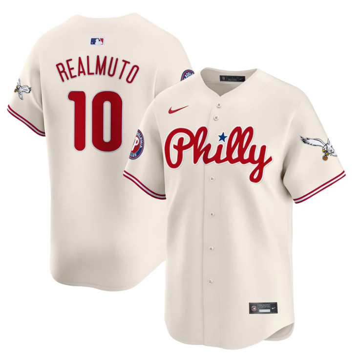 J.T.Realmuto Jersey #10 Phillies and Eagles Vapor Premier Limited Stitched