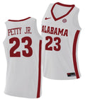 John Petty Jr Jersey Alabama Crimson Tide College Basketball Replica White #23