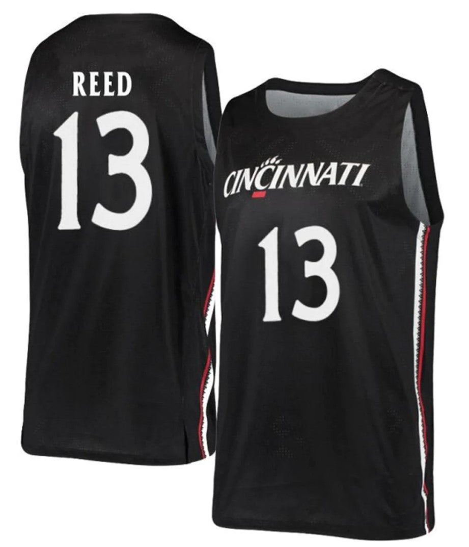 Josh Reed Jersey Cincinnati Bearcats College Basketball Black #13