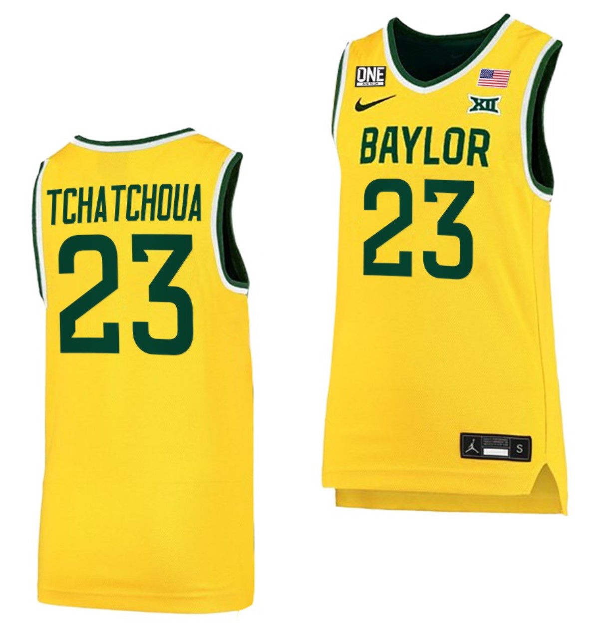 Jonathan Tchamwa Tchatchoua Jersey Baylor Bears College Basketball #23