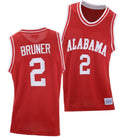 Jordan Bruner Jersey Alabama Crimson Tide College Basketball Red Throwback #2