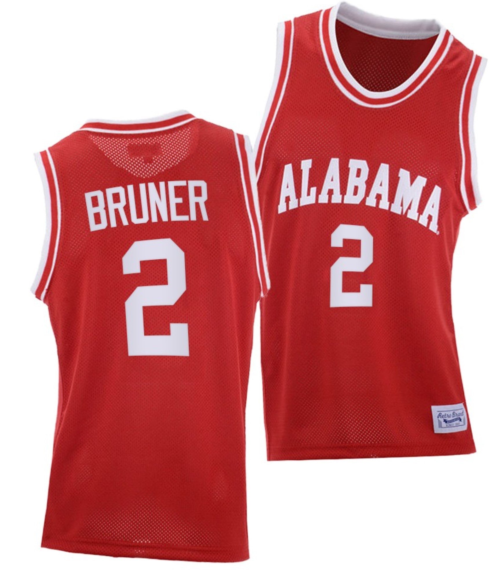 Jordan Bruner Jersey Alabama Crimson Tide College Basketball Red Throwback #2