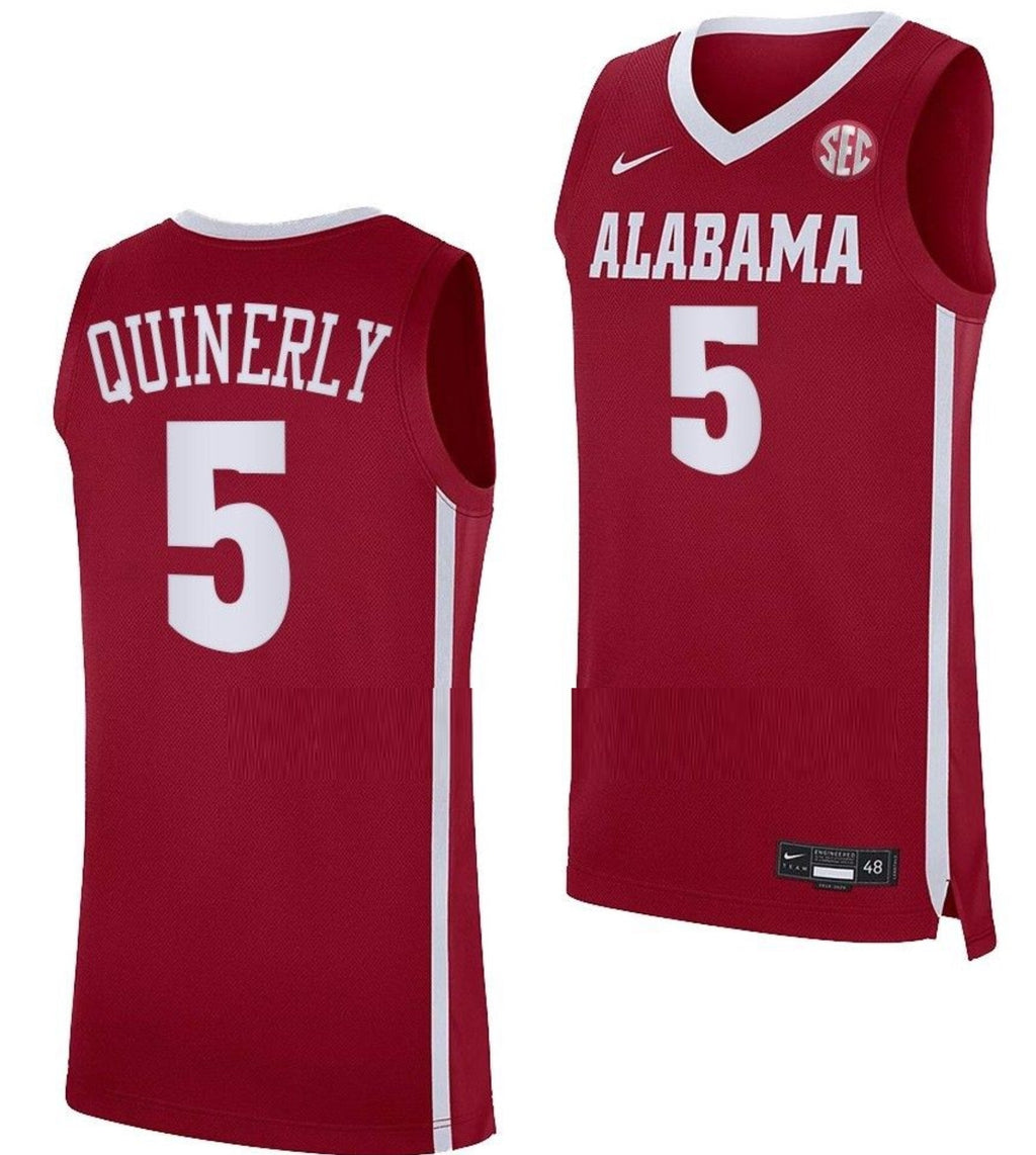Jahvon Quinerly Jersey Alabama Crimson Tide College Basketball Crimson #5