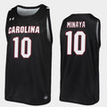 Justin Minaya Jersey South Carolina Gamecocks College Basketball Black Replica #10