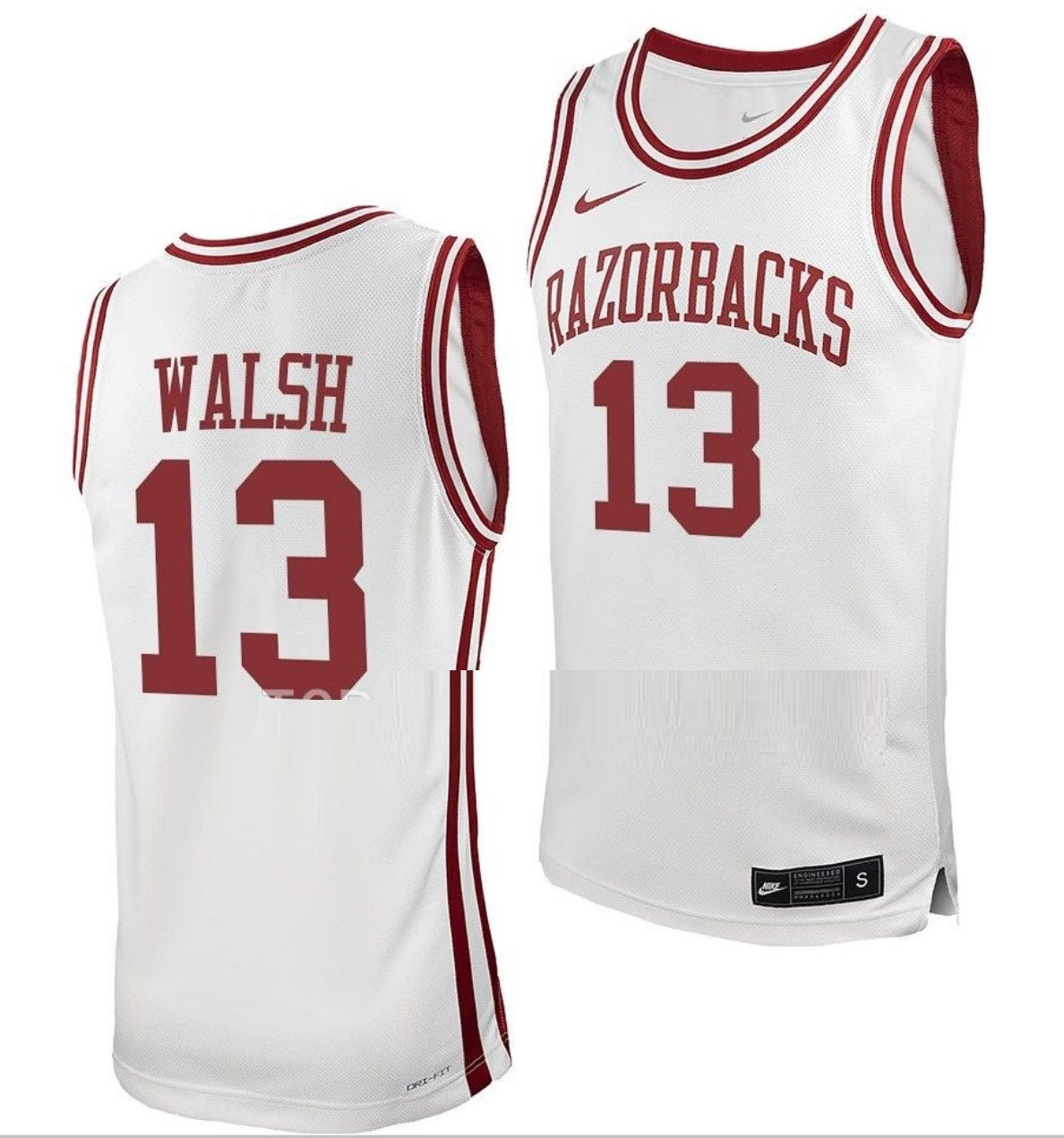 Jordan Walsh Jersey Arkansas Razorbacks College Basketball #13
