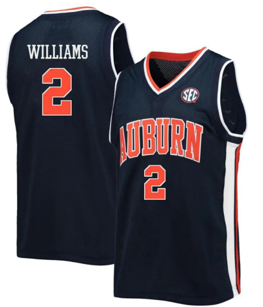 Jaylin Williams Jersey Auburn Tigers College Basketball #2