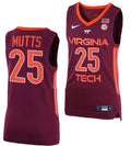 Hunter Cattoor Jersey Virginia Tech Hokies College Basketball Swingman White #0